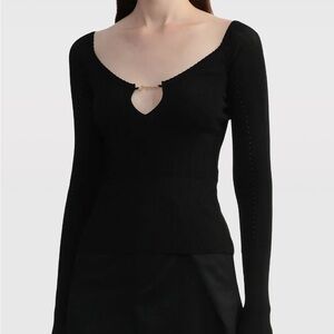 Jacquemus Black Le haut Pralu long sleeve shirt